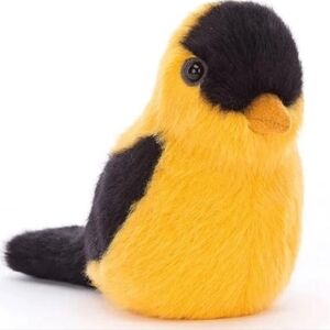 Jellycat Birdling Goldfinch 4" x 3" Plush Yellow & White NWT